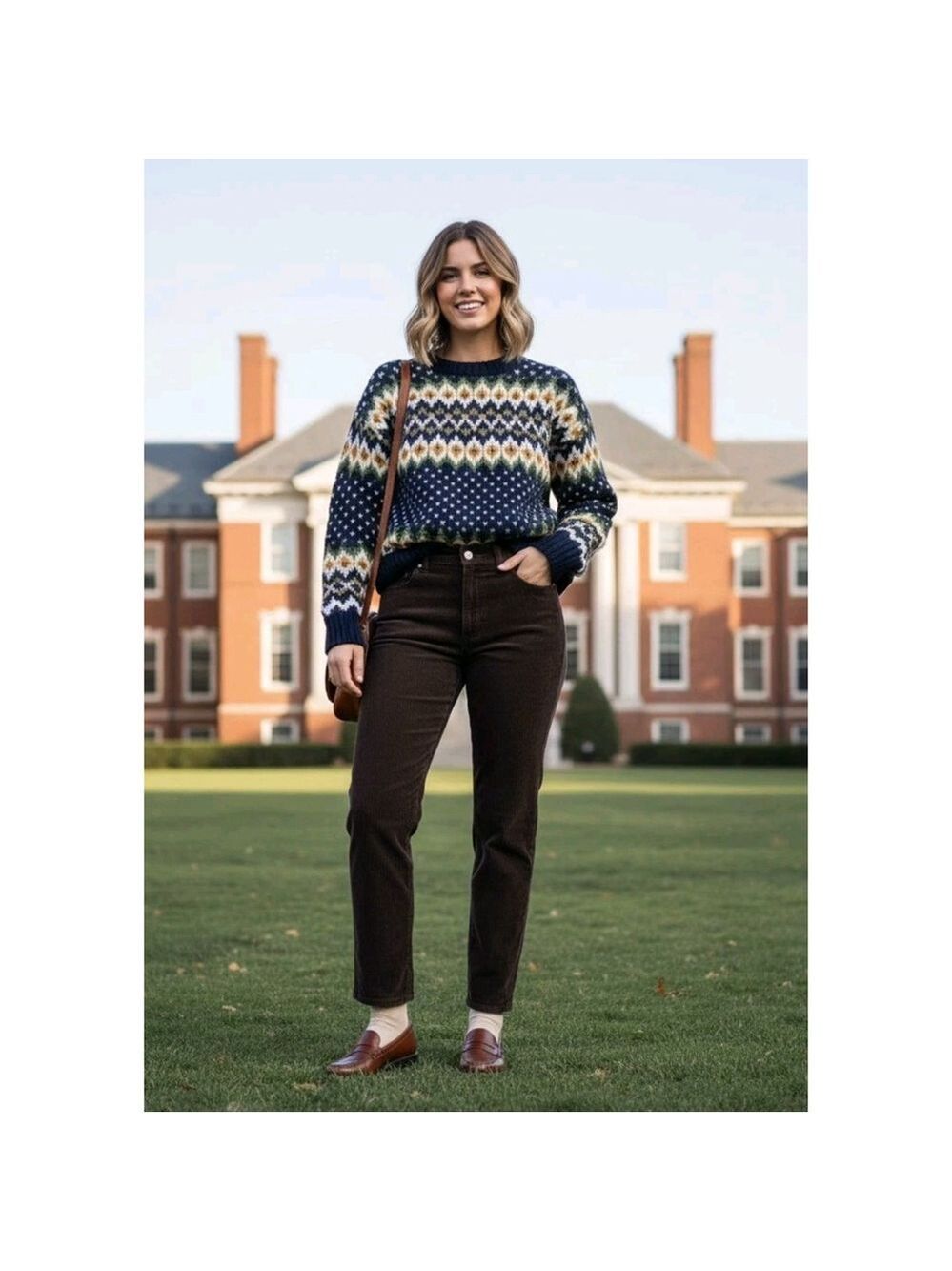 VTG Lauren Ralph Lauren Women's Dark Brown Corduroy Jeans Size 6 Straight Leg